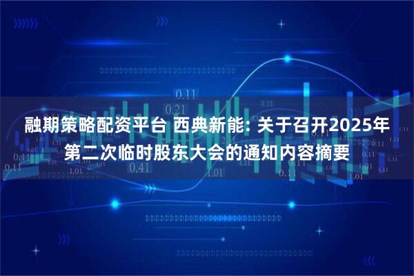 融期策略配资平台 西典新能: 关于召开2025年第二次临时股东大会的通知内容摘要